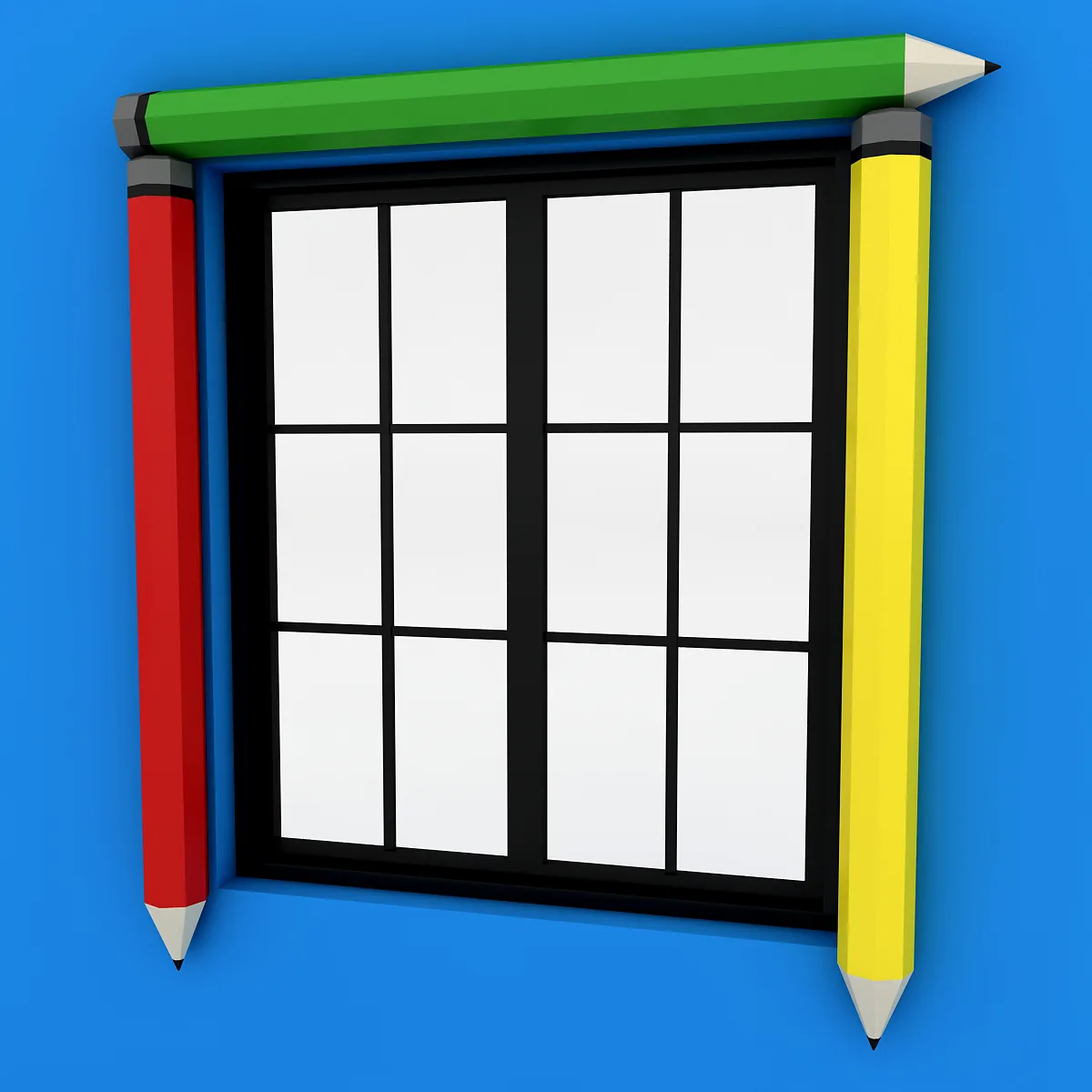 Kindergarten Window 3D model