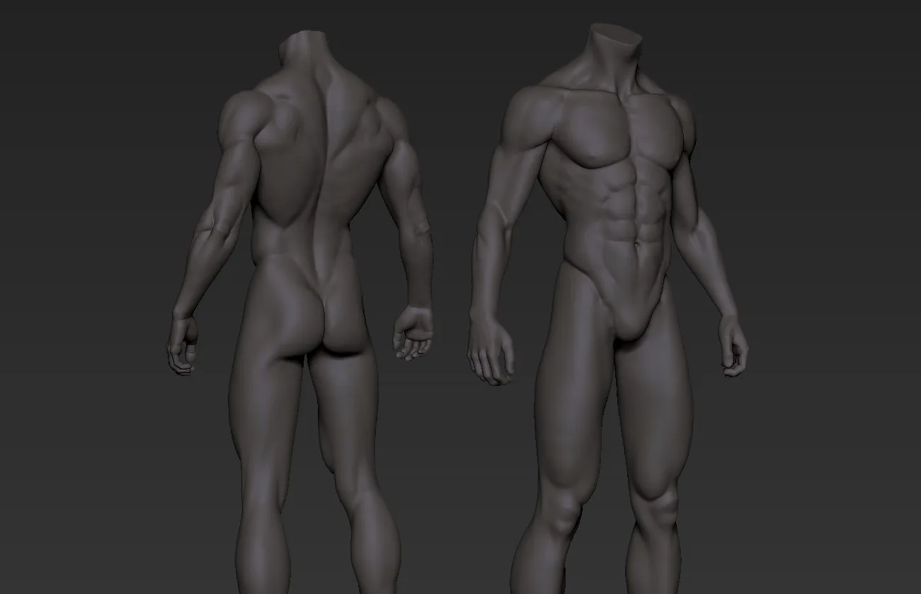 Male base-mesh HighPoly