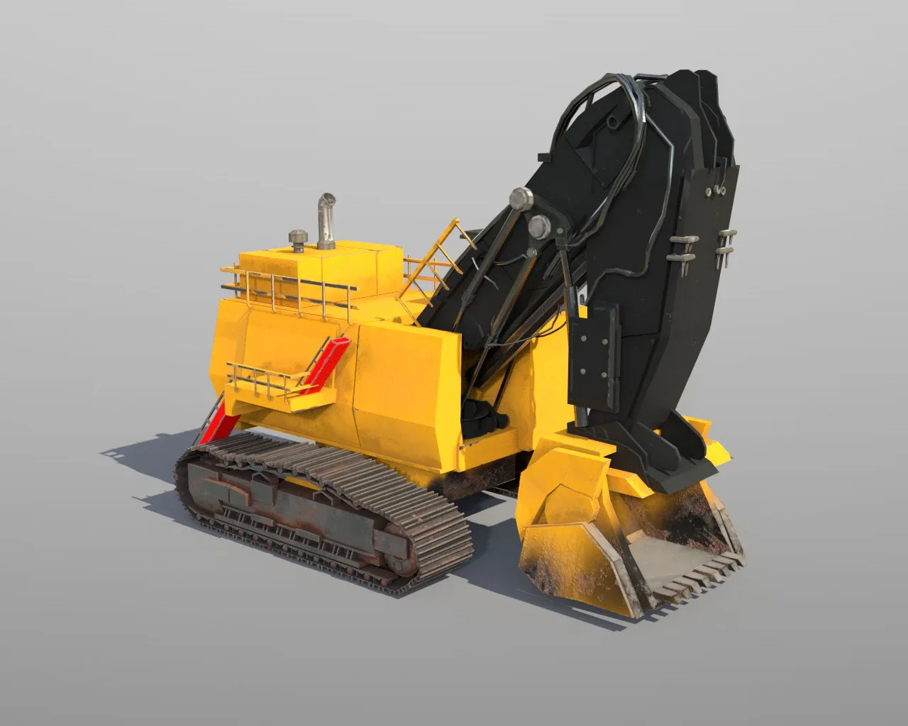 Mining hydraulic shovel 3d model