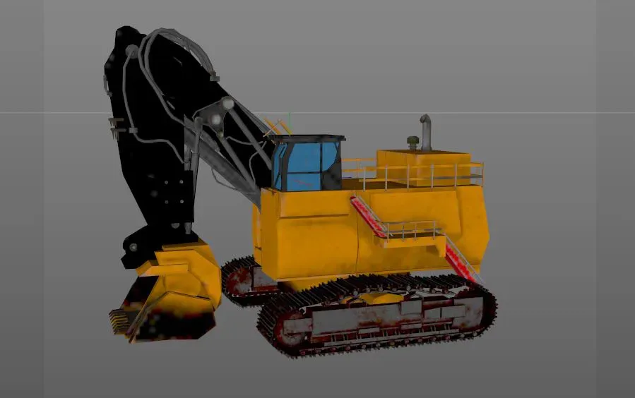 Mining hydraulic shovel 3d model