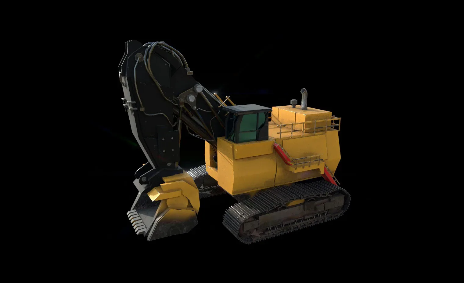 Mining hydraulic shovel 3d model