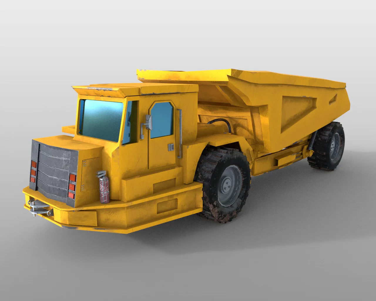 Underground mining truck 3d model