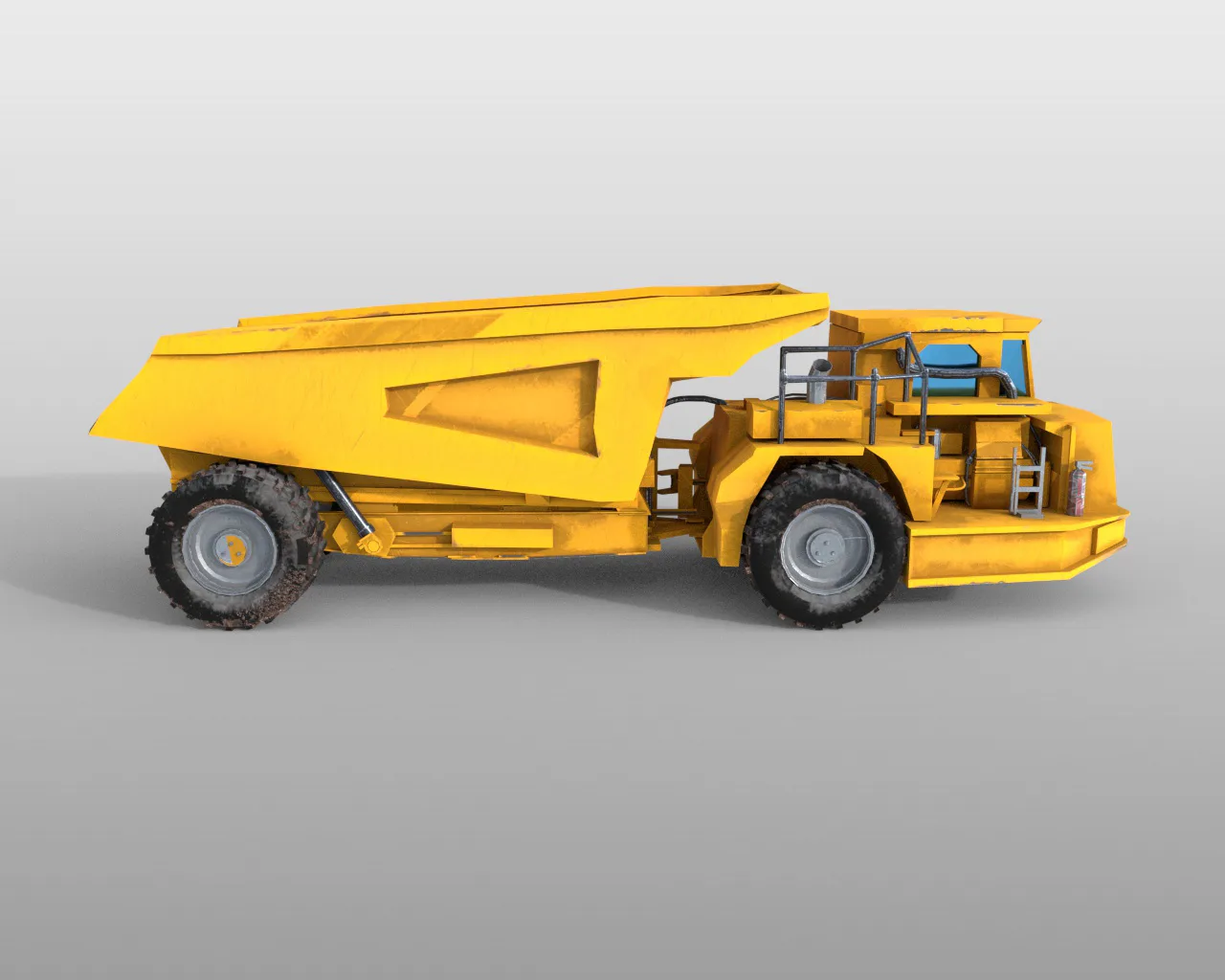 Underground mining truck 3d model