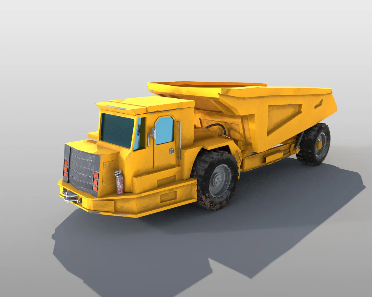 Underground mining truck 3d model