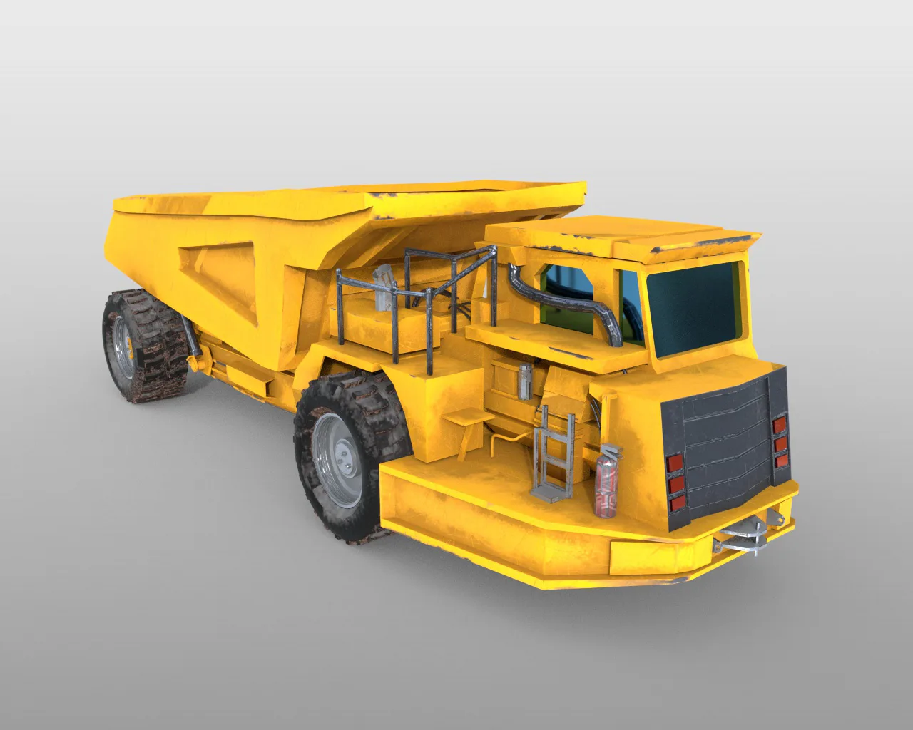 Underground mining truck 3d model