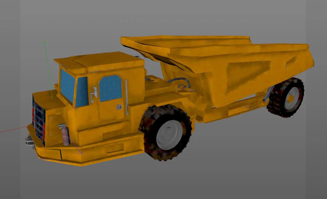 Underground mining truck 3d model