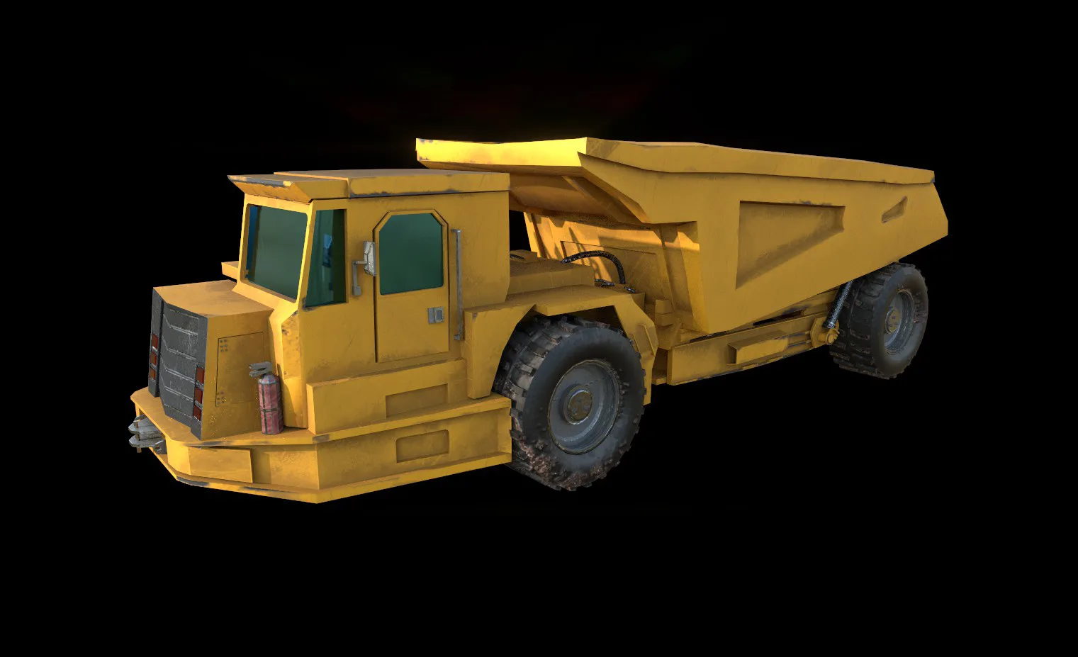 Underground mining truck 3d model