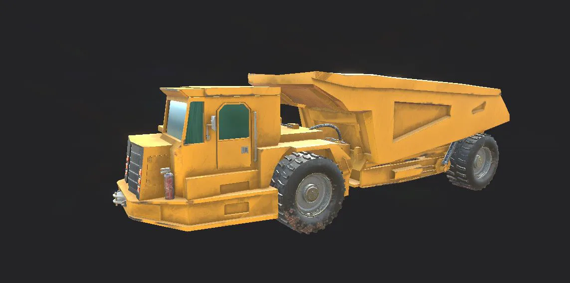 Underground mining truck 3d model