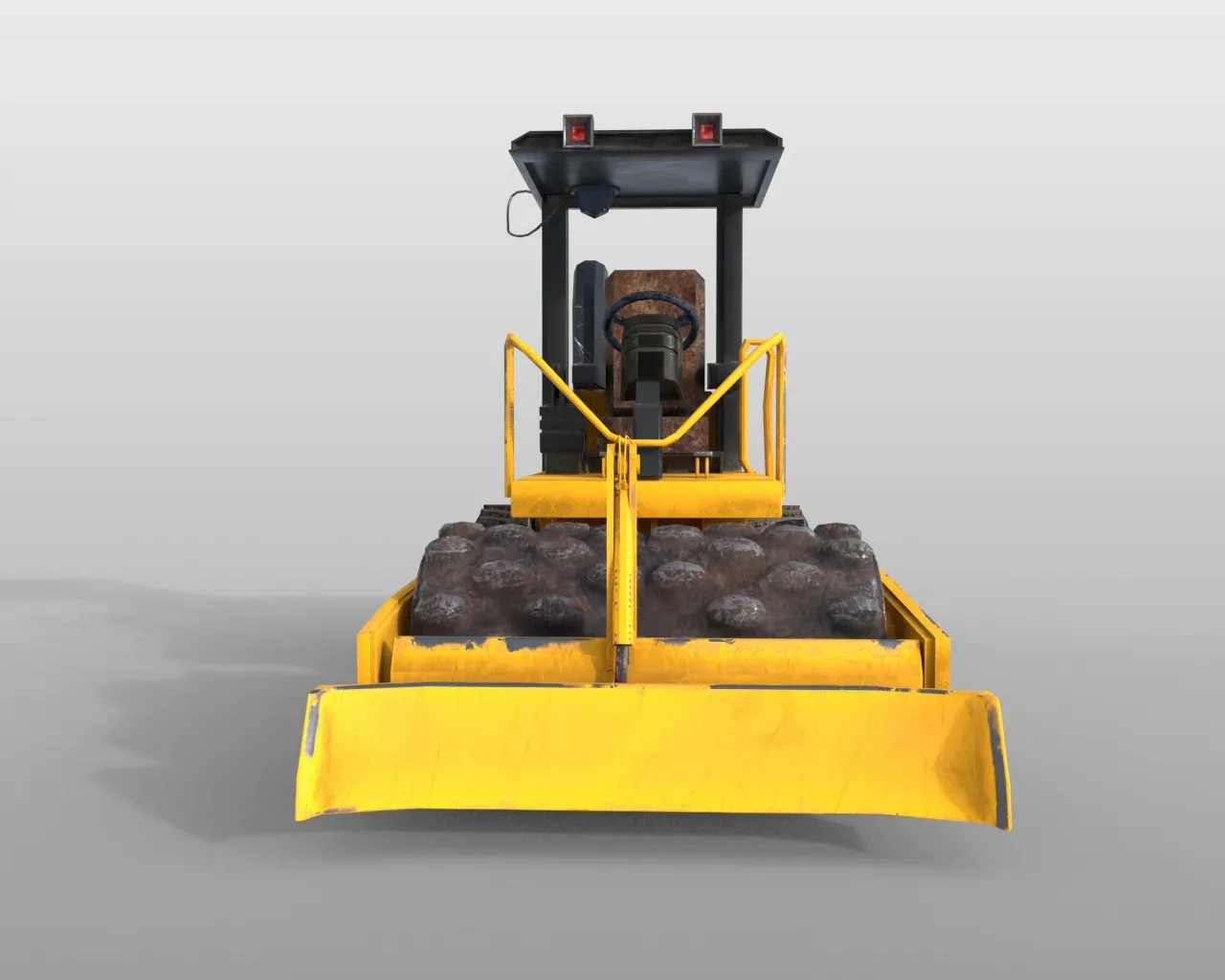 Vibratory soil compactor 3d model