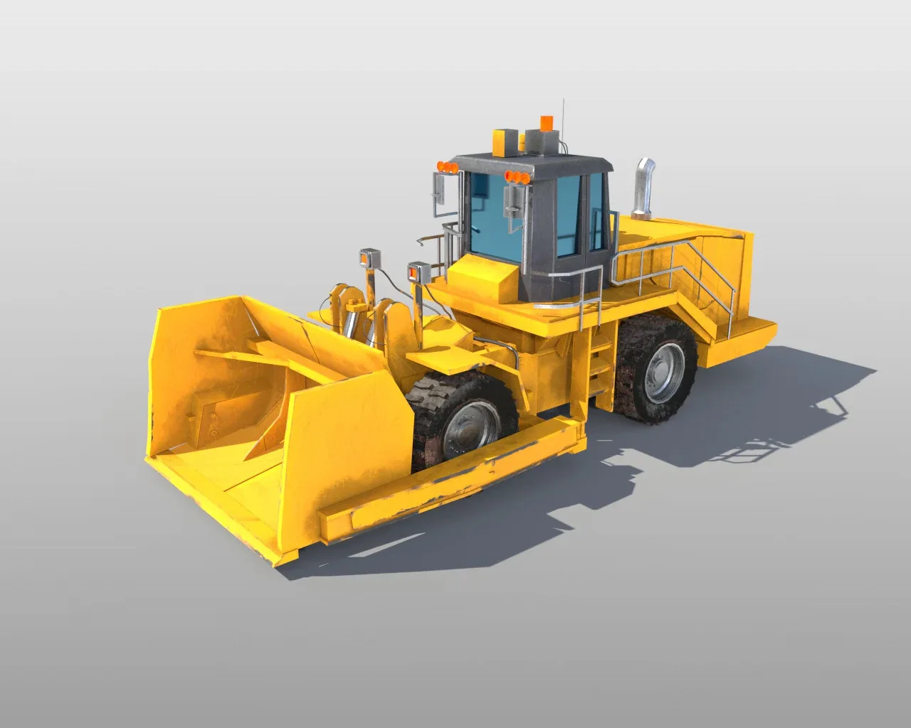 Wheel Dozer 3d model