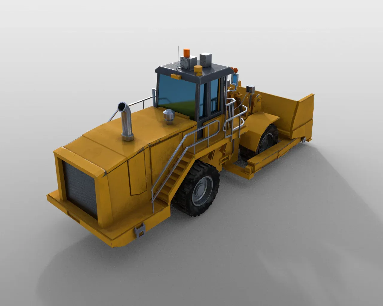 Wheel Dozer 3d model