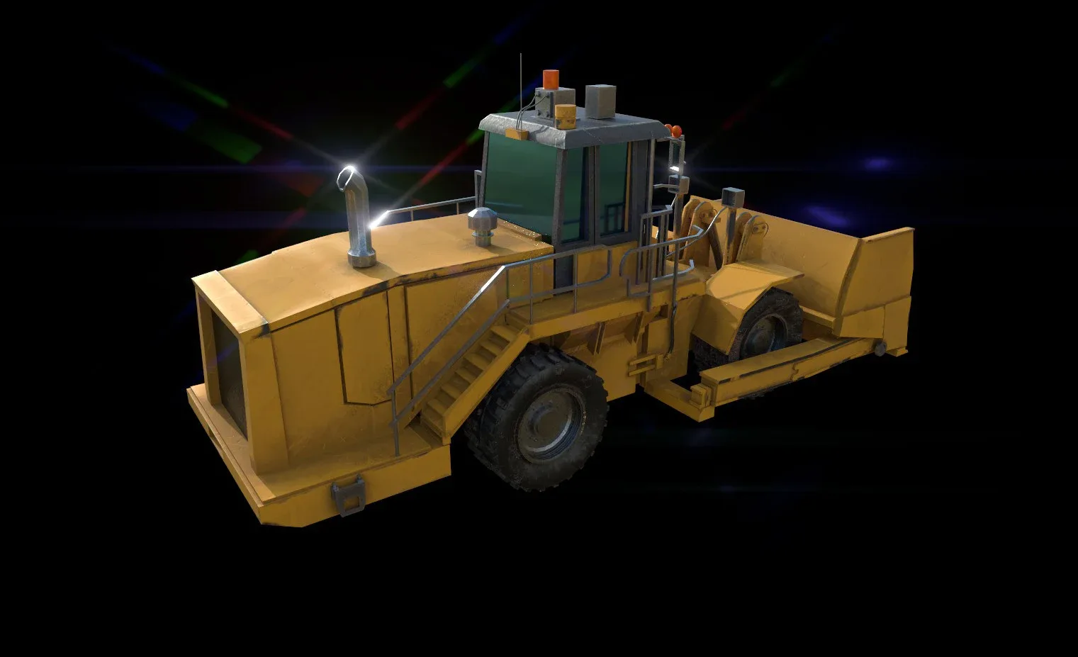 Wheel Dozer 3d model