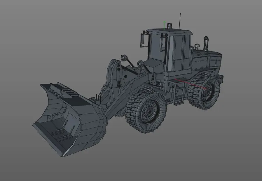 Wheel loader 3d model
