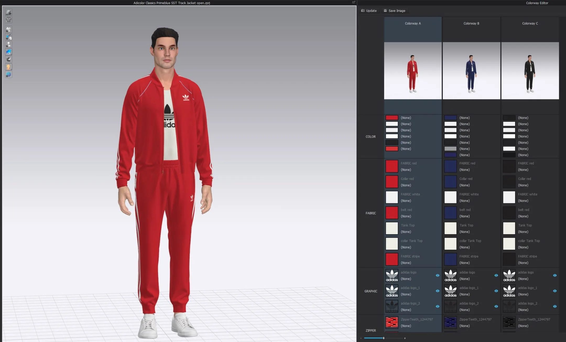 Adicolor Classics Primeblue SST Track Jacket, marvelous designer,clo3d