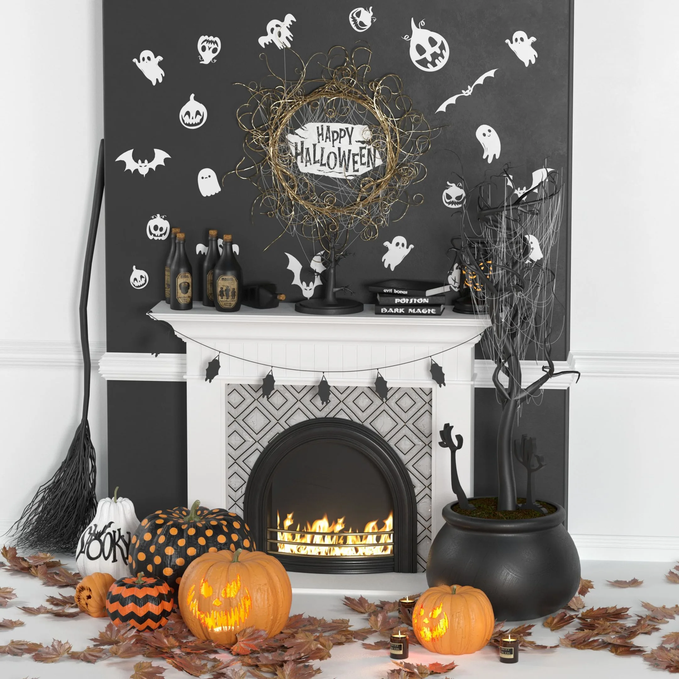 decorative set for holloween