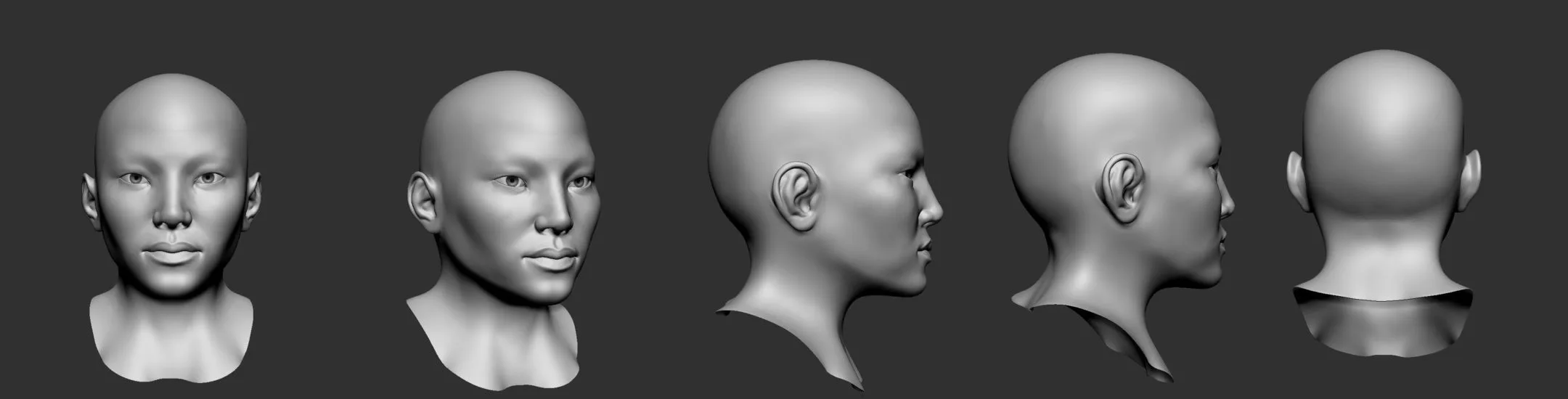 Heads BaseMesh HighPoly