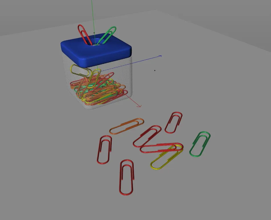 Paper clip box 3d model