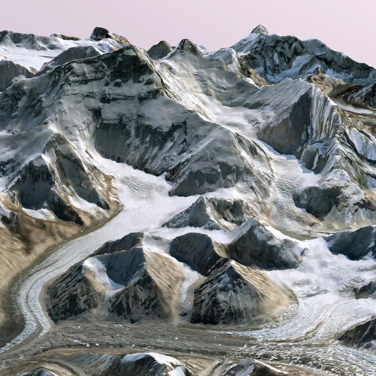 Mount Everest 3d model