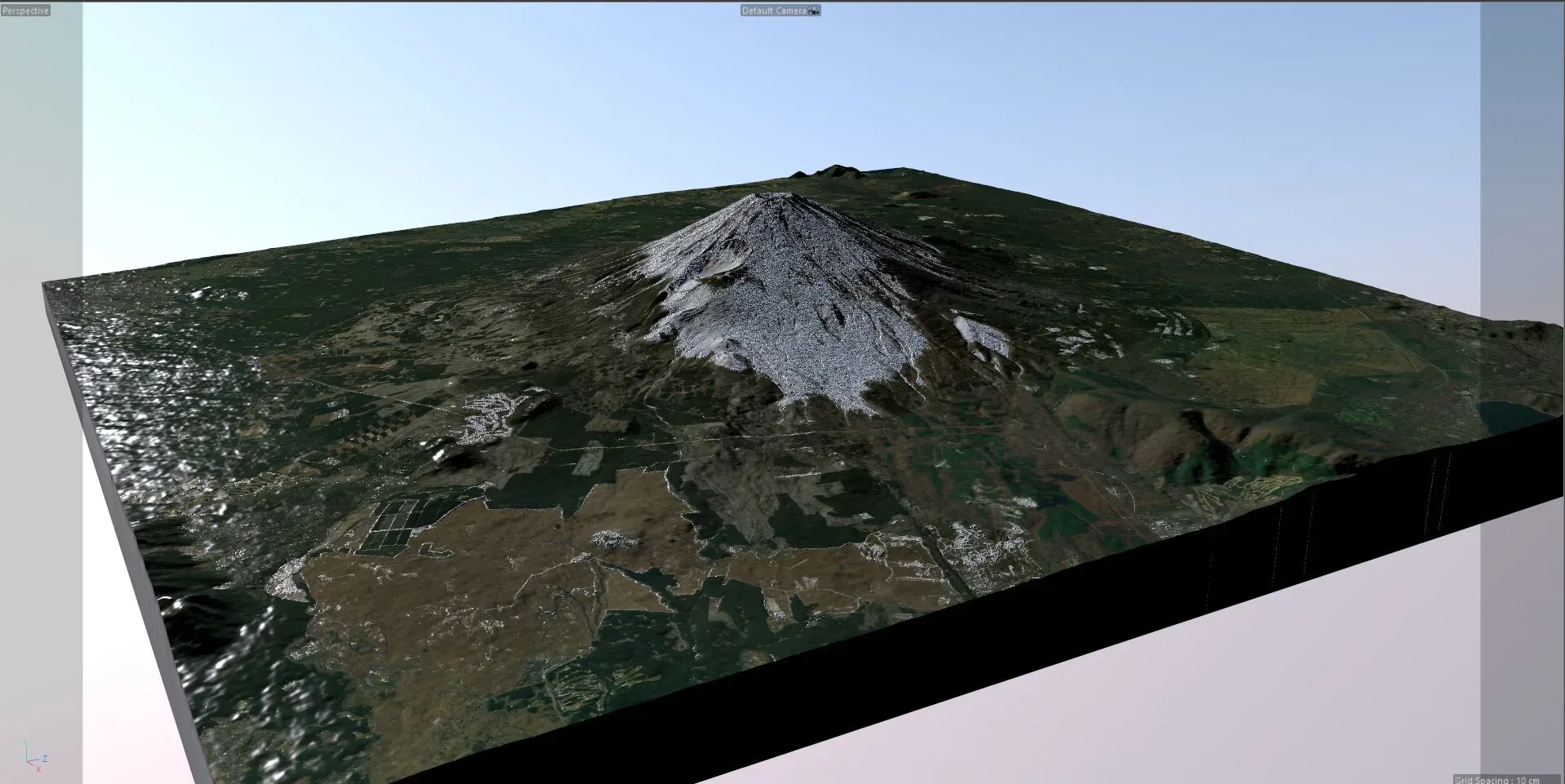 Mount Fuji 3d model