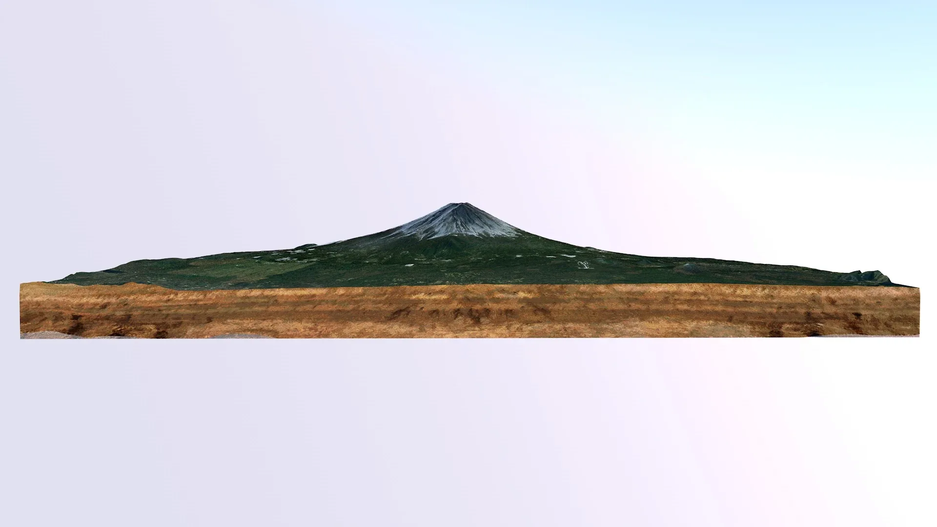 Mount Fuji 3d model