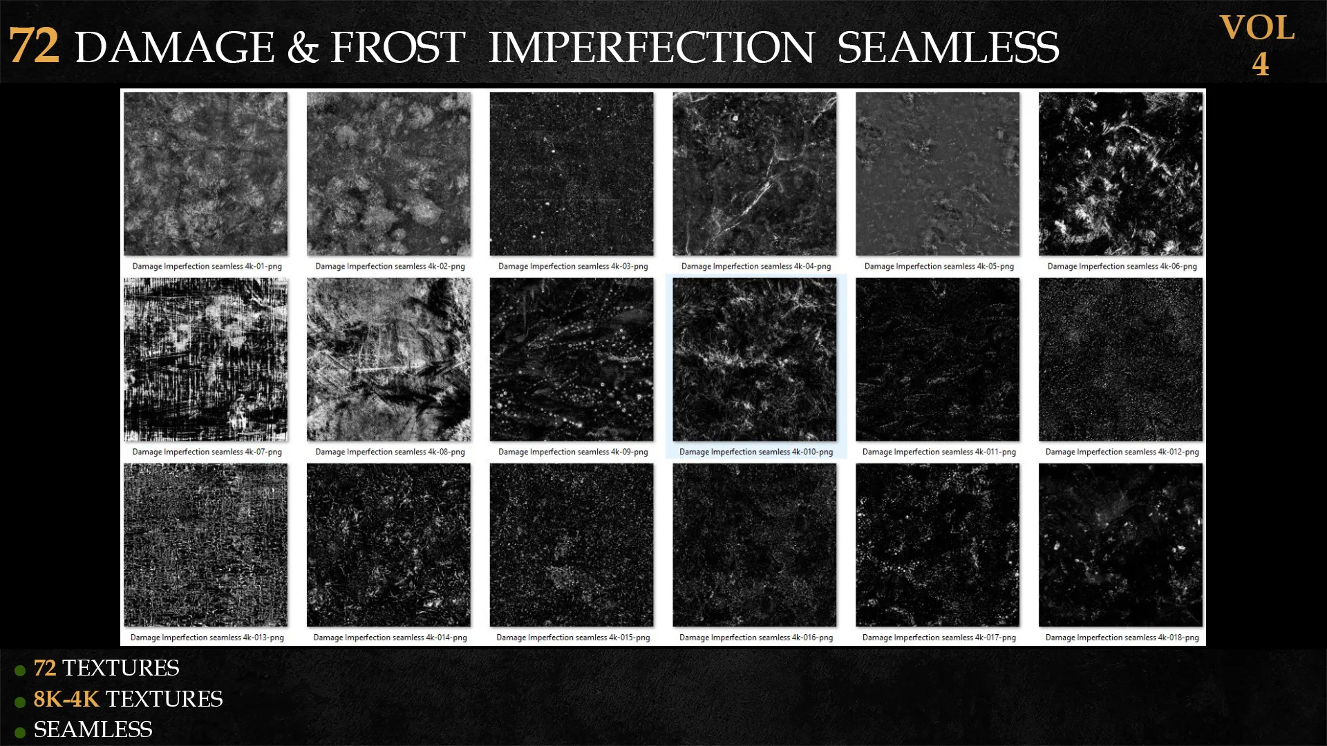 72 DAMAGE & FROST IMPERFECTION SEAMLESS-VOL 4