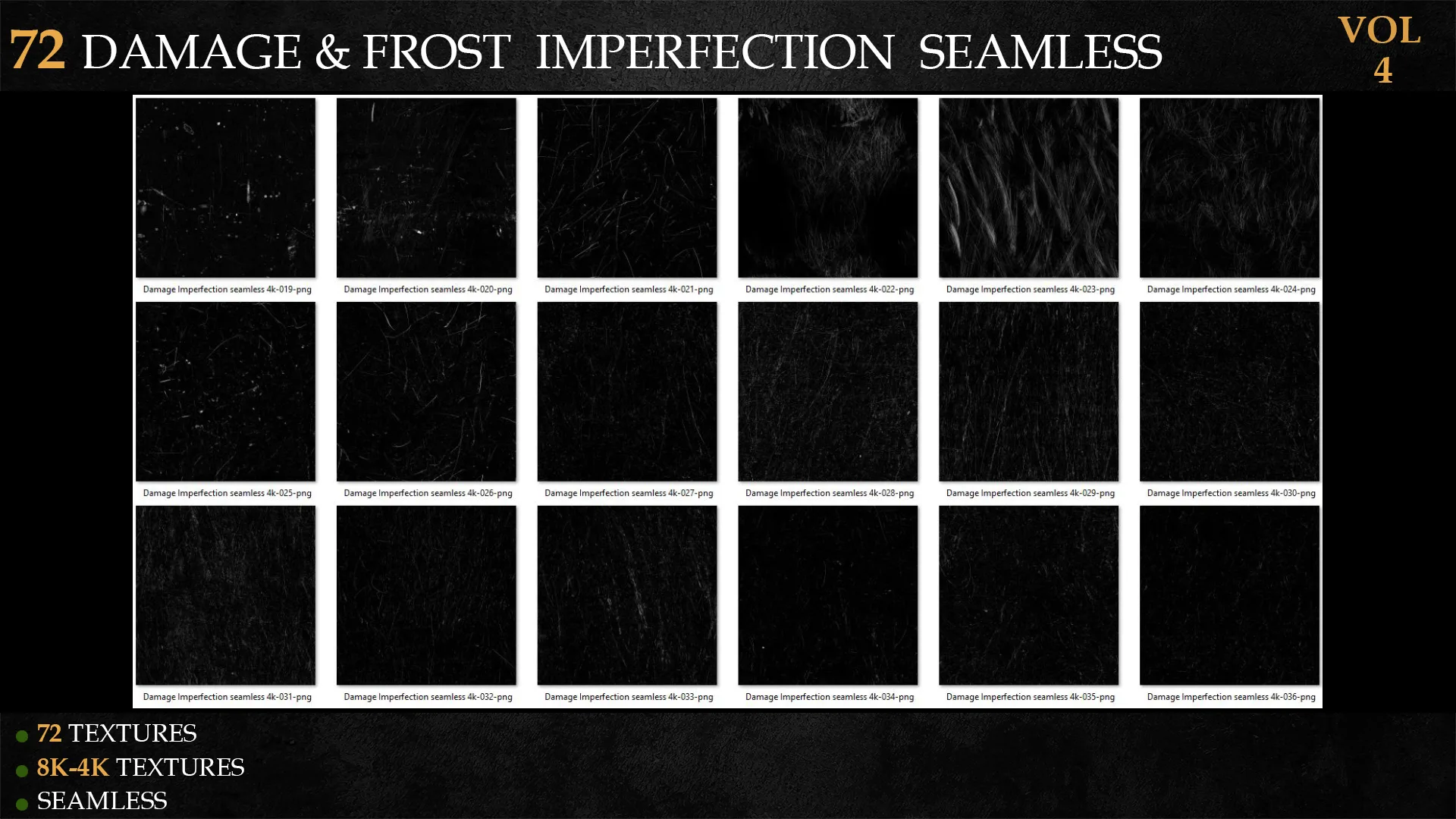 72 DAMAGE & FROST IMPERFECTION SEAMLESS-VOL 4