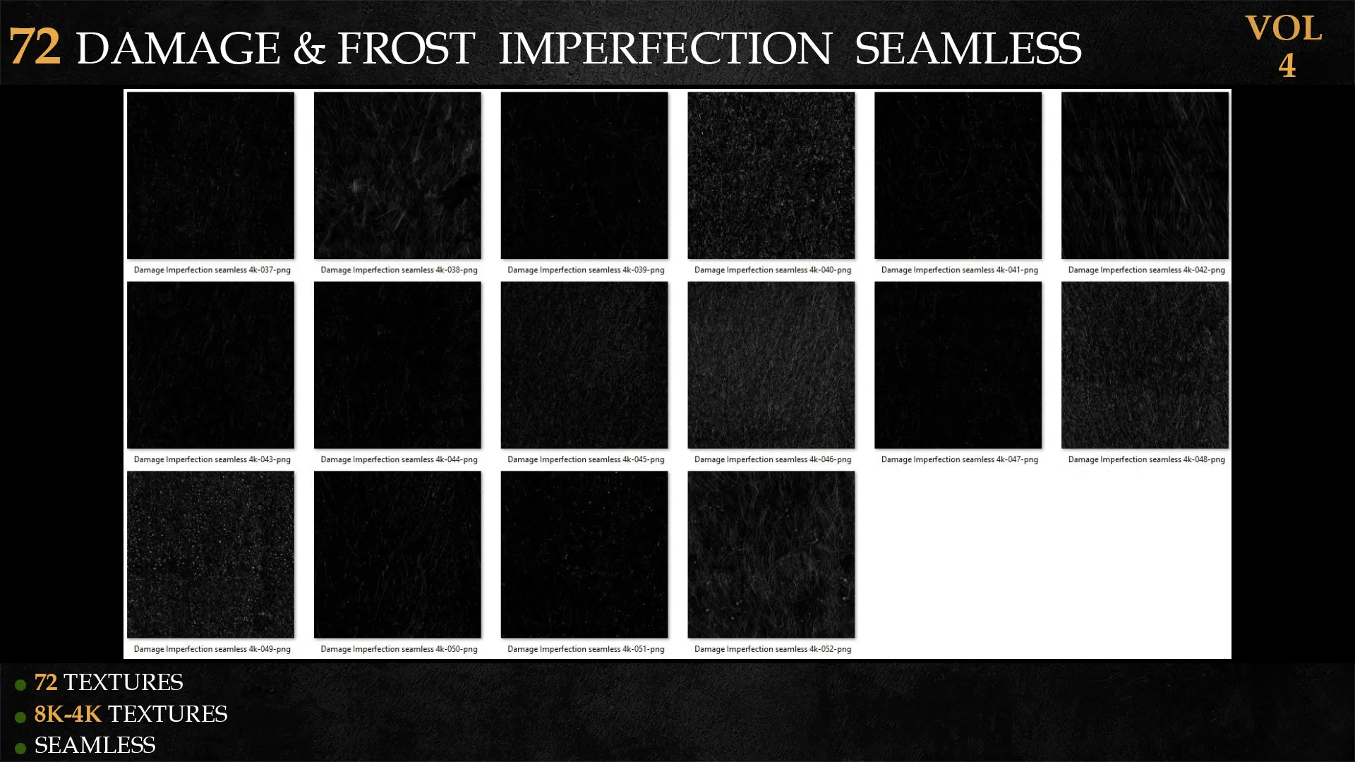 72 DAMAGE & FROST IMPERFECTION SEAMLESS-VOL 4