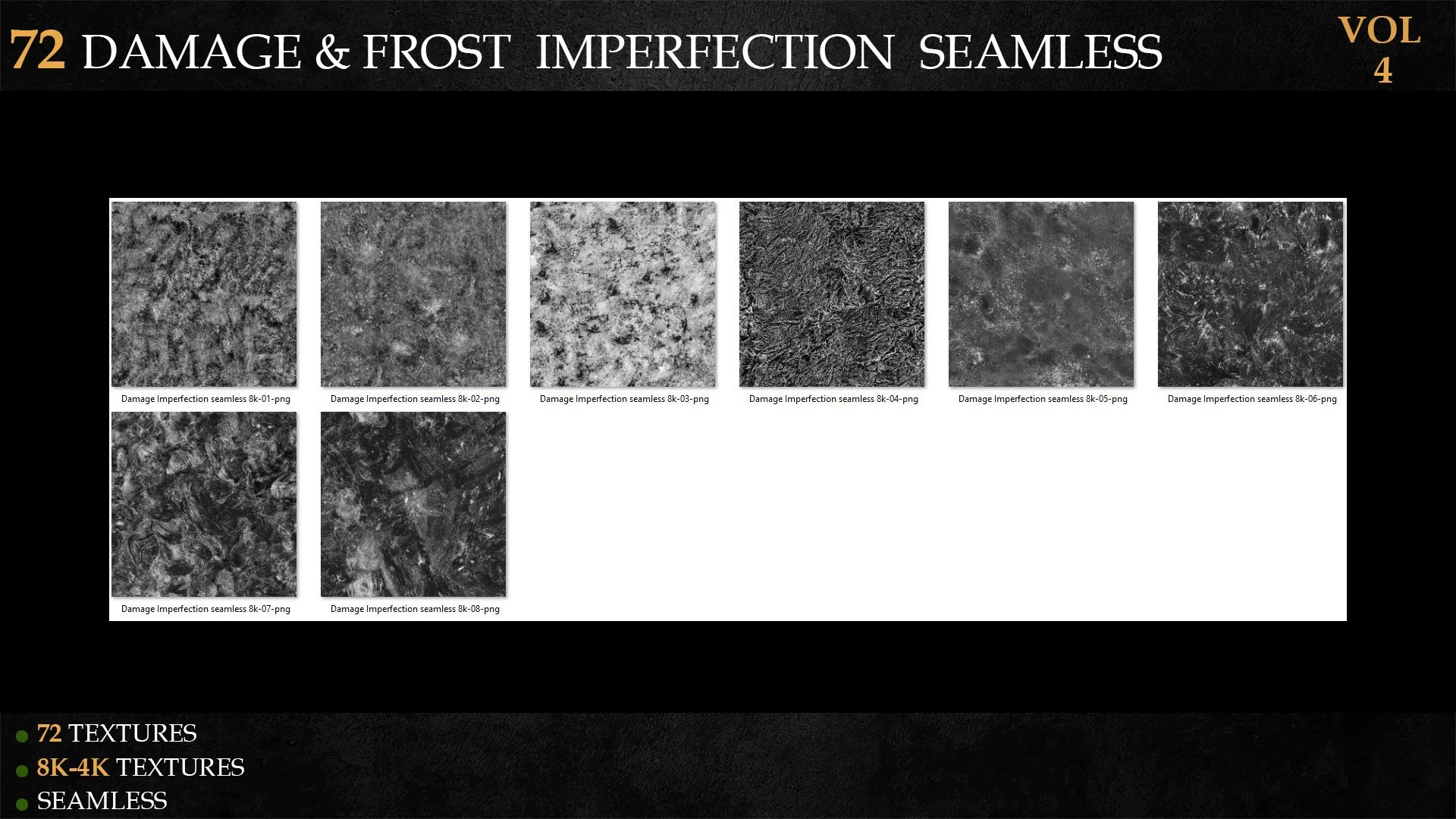 72 DAMAGE & FROST IMPERFECTION SEAMLESS-VOL 4