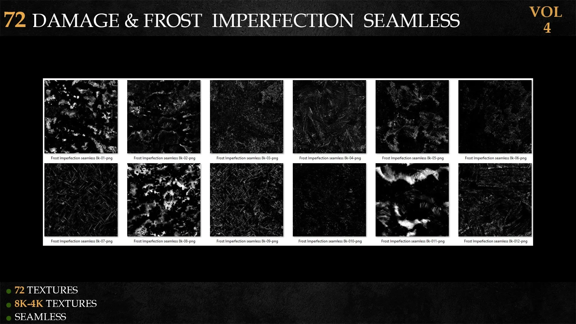 72 DAMAGE & FROST IMPERFECTION SEAMLESS-VOL 4