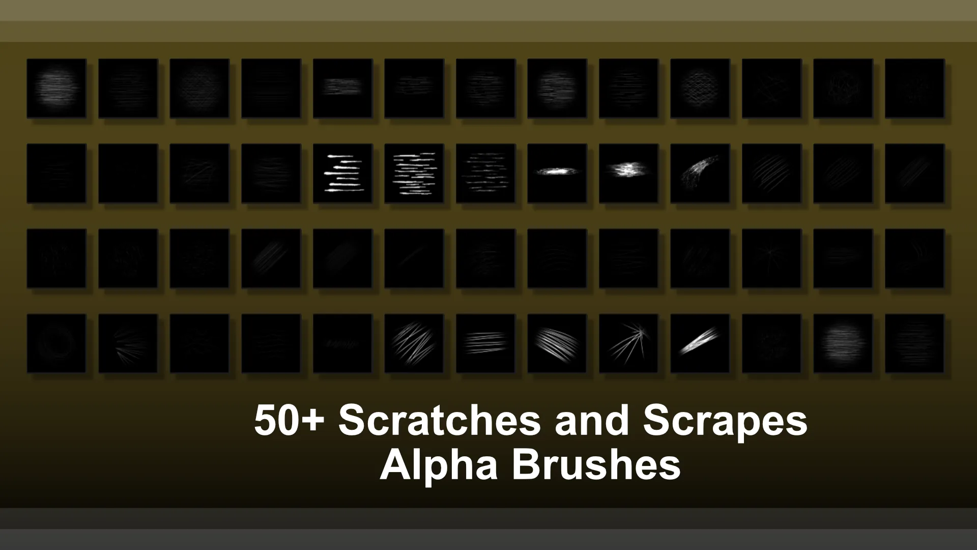 50+ Alpha Brushes - Scratches and Scrapes