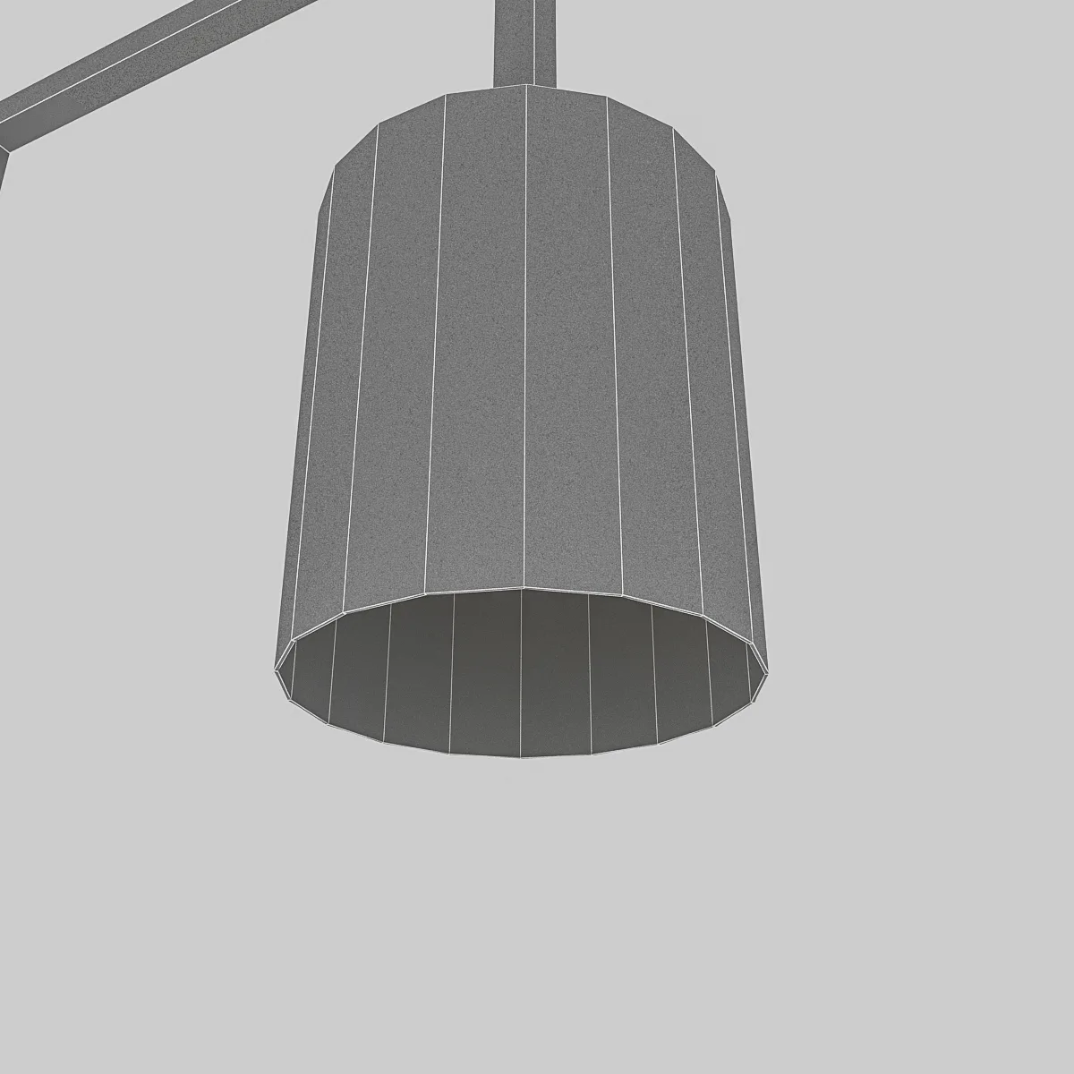 3D Black Floor Lamp 3D model