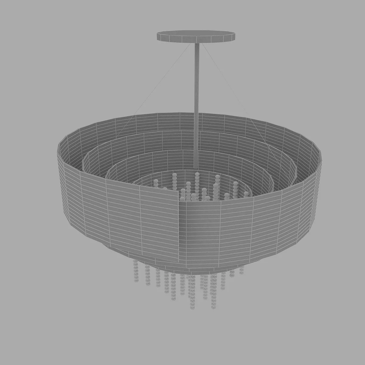 3D Modern Chandelier 2 model