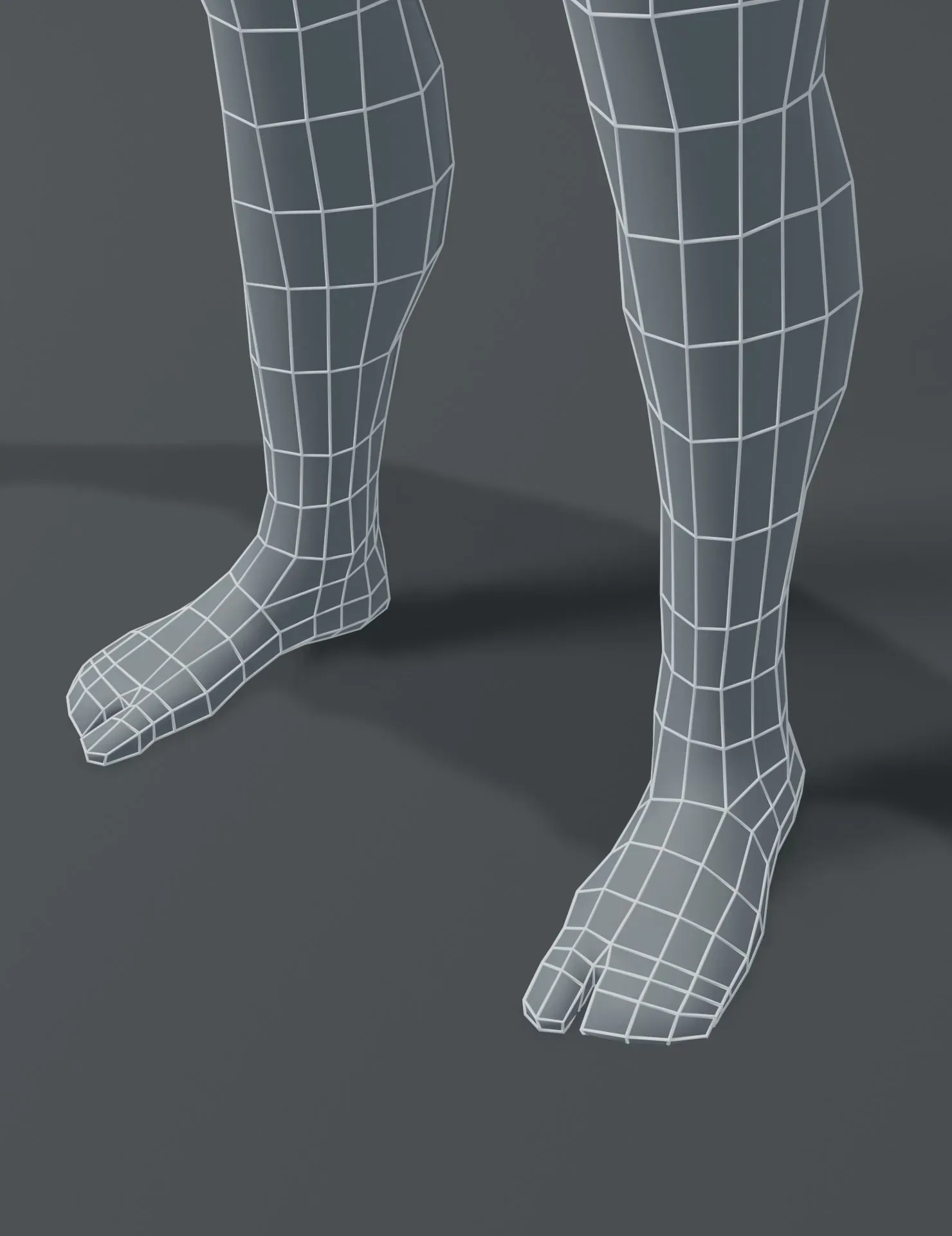 Male Body Base Mesh 3D Model