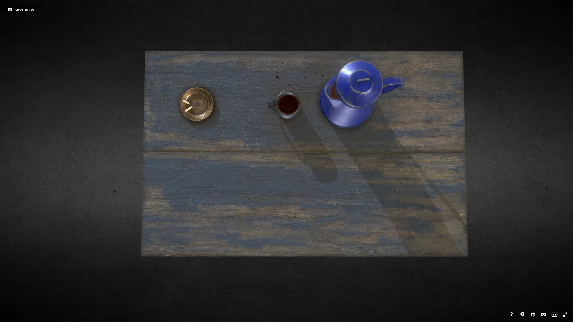 Old Western Table Game Ready