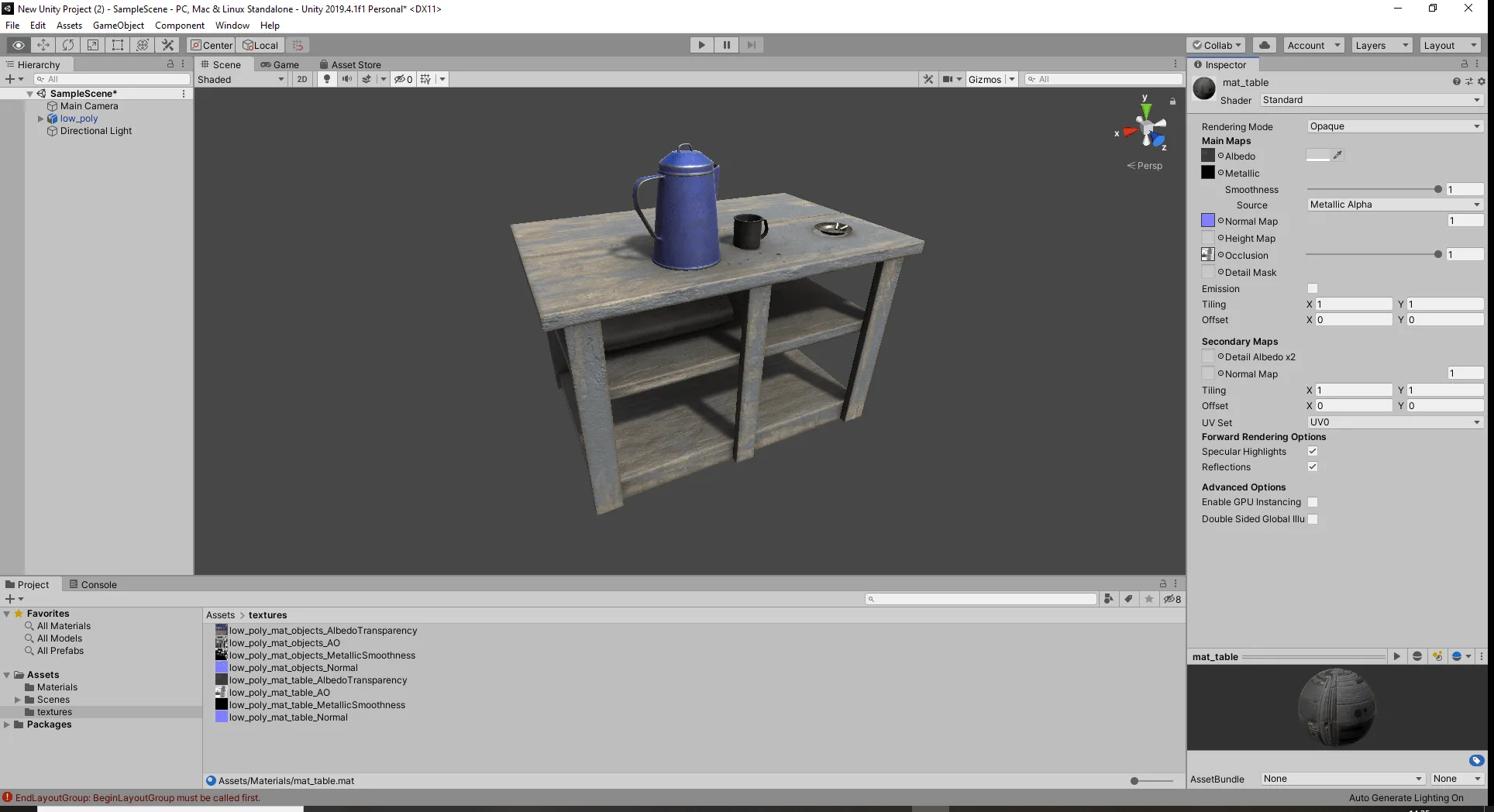 Old Western Table Game Ready
