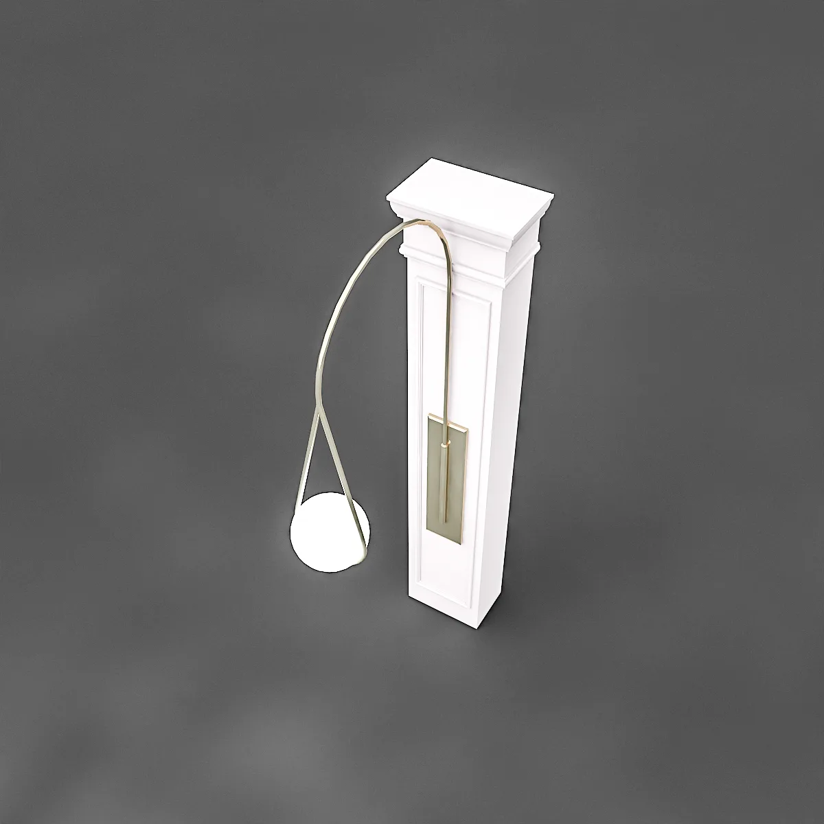 Column and Decorative Lamp model