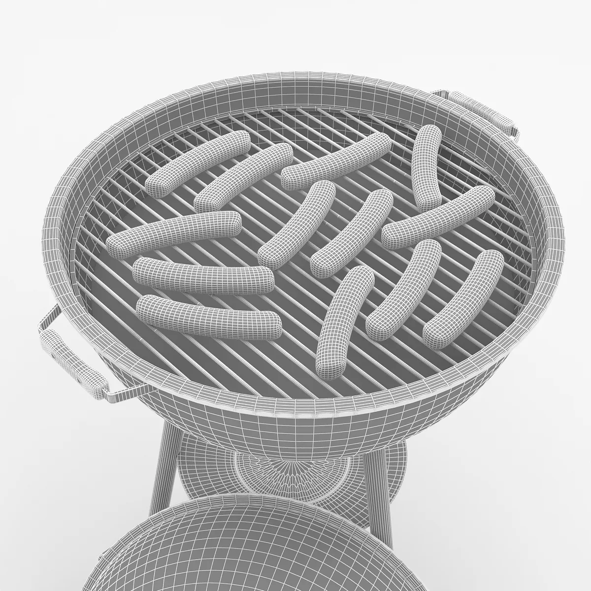 3D Barbecue Model 3D model