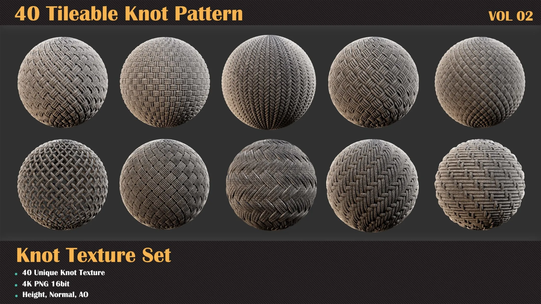 40 Tileable Knot Pattern