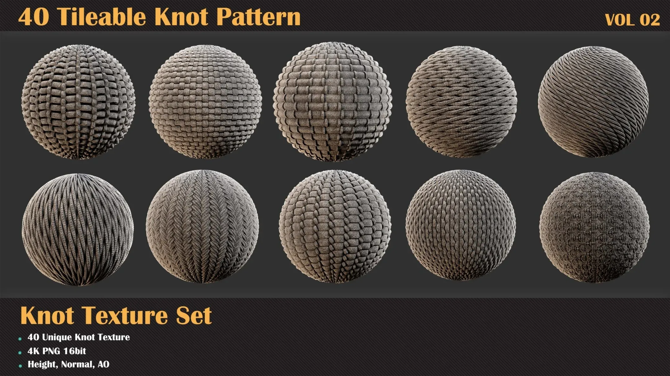 40 Tileable Knot Pattern