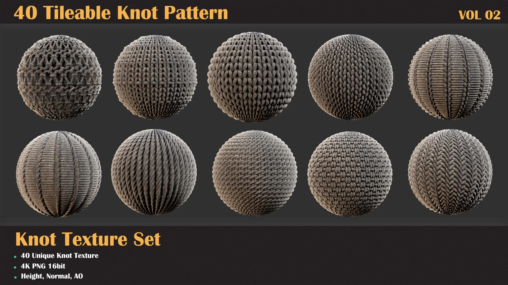 40 Tileable Knot Pattern