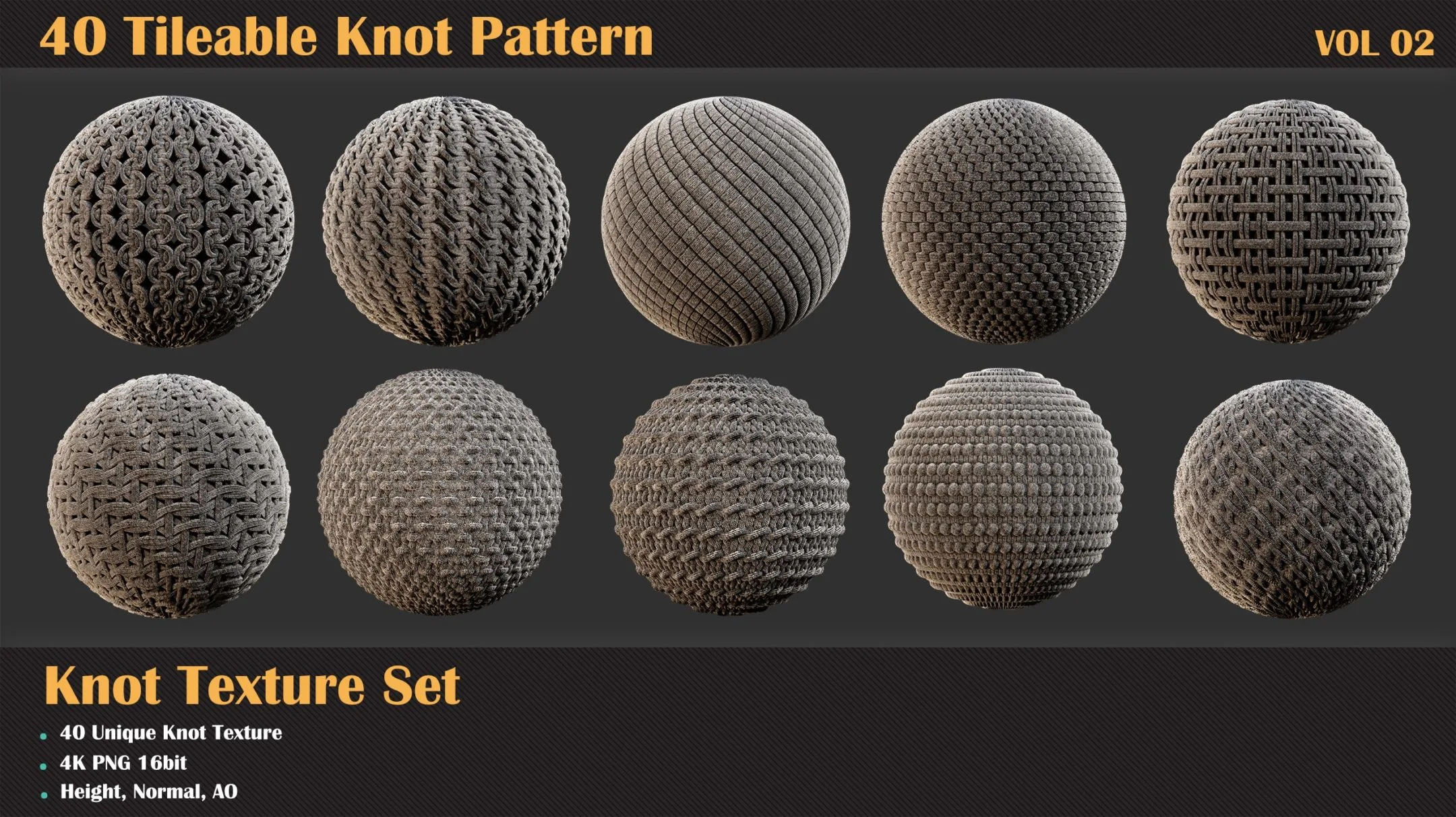 40 Tileable Knot Pattern