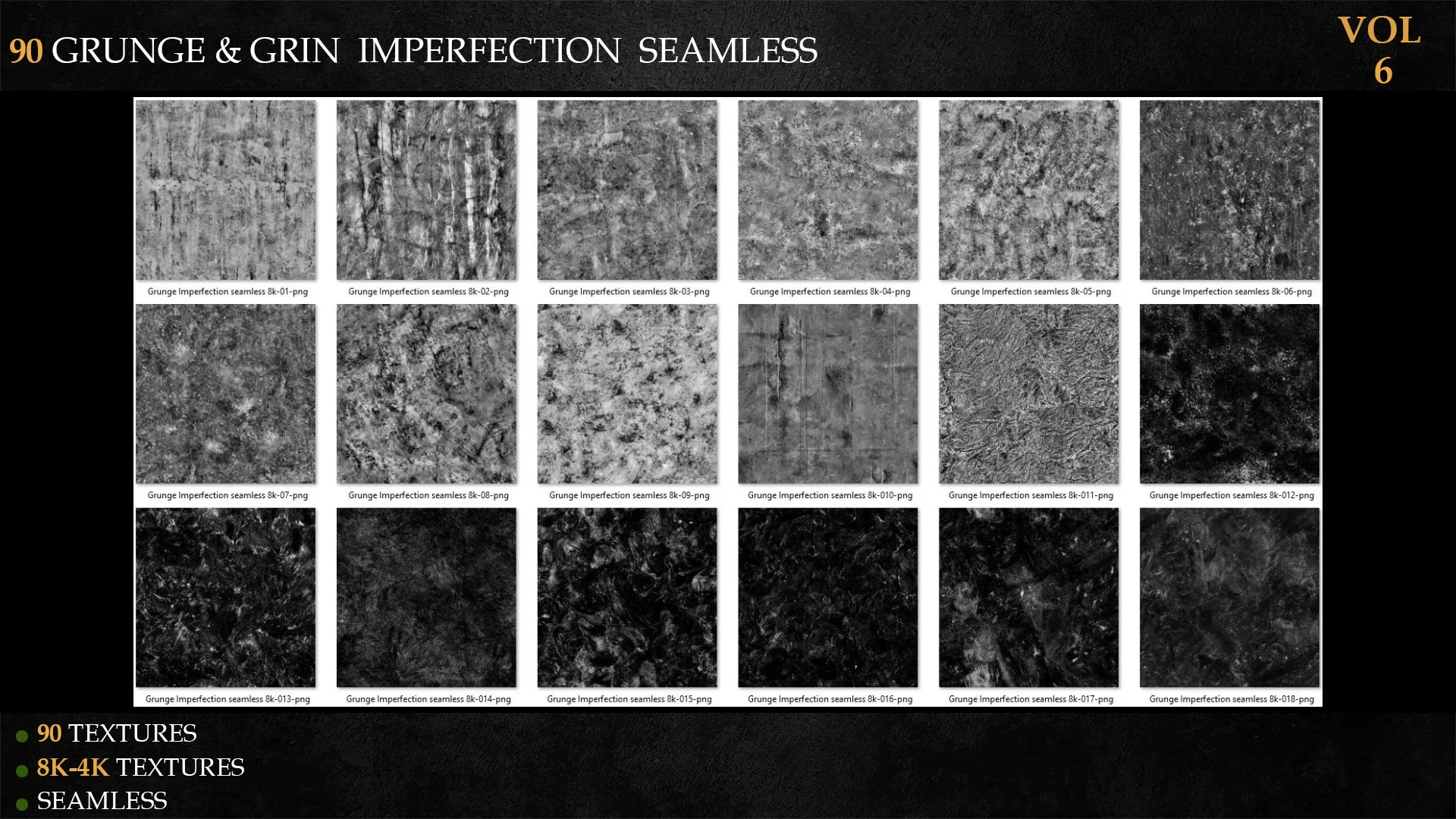 90 GRUNGE & GRIN IMPERFECTION SEAMLESS-vol 6