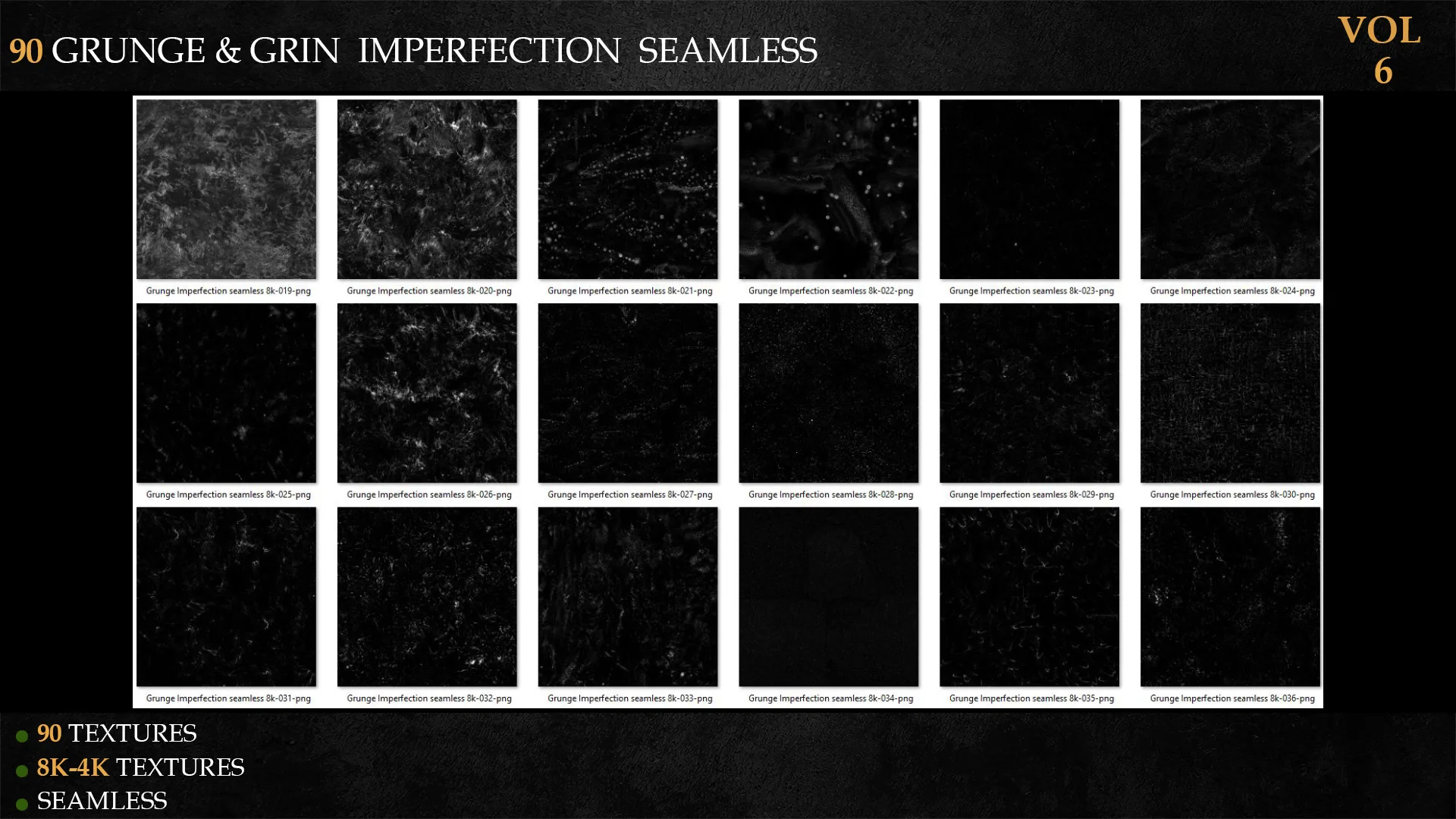 90 GRUNGE & GRIN IMPERFECTION SEAMLESS-vol 6