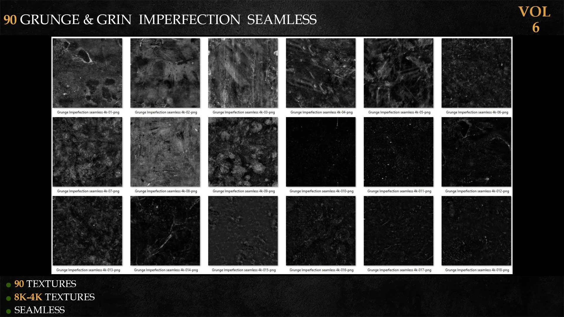 90 GRUNGE & GRIN IMPERFECTION SEAMLESS-vol 6