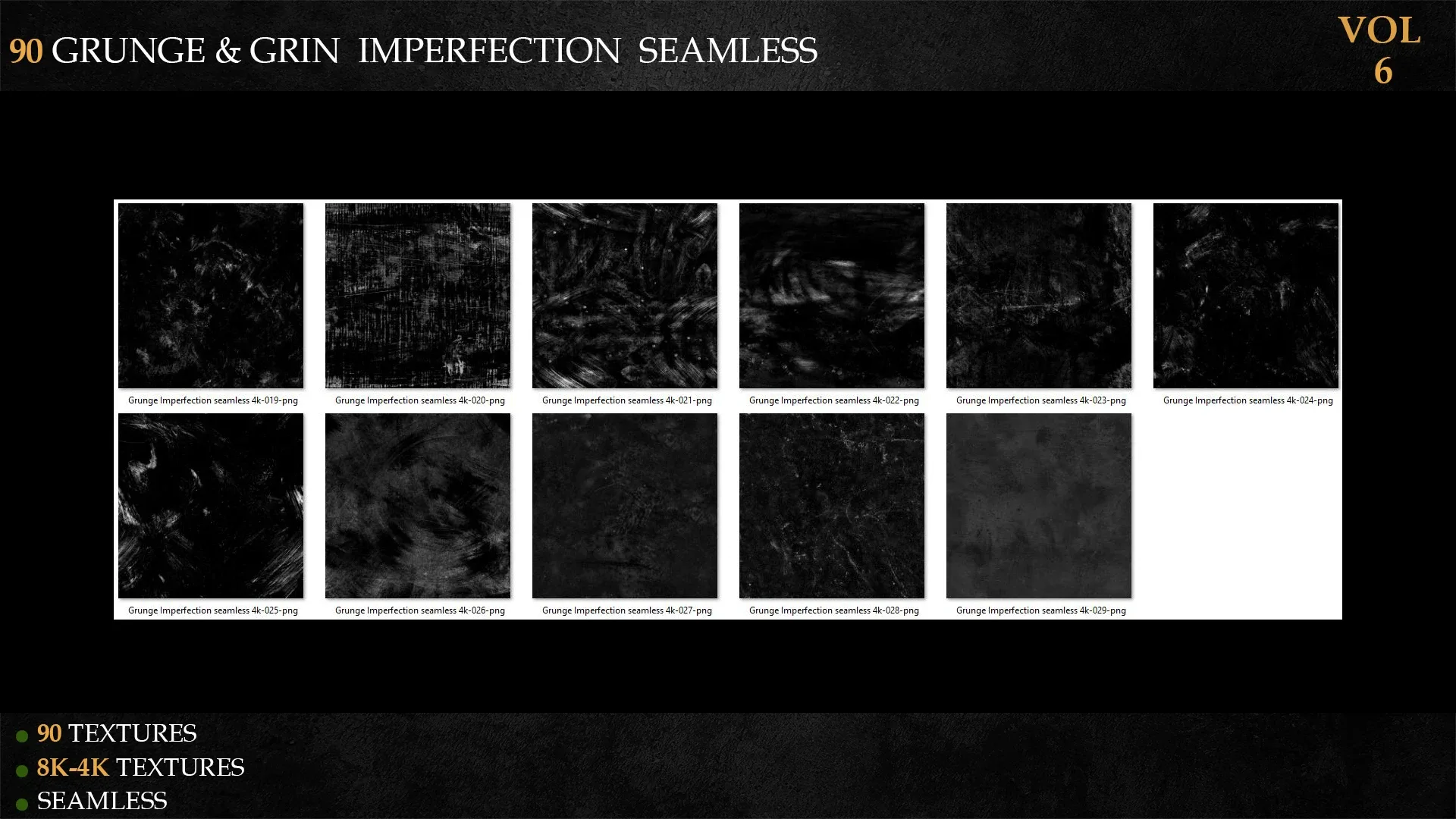 90 GRUNGE & GRIN IMPERFECTION SEAMLESS-vol 6