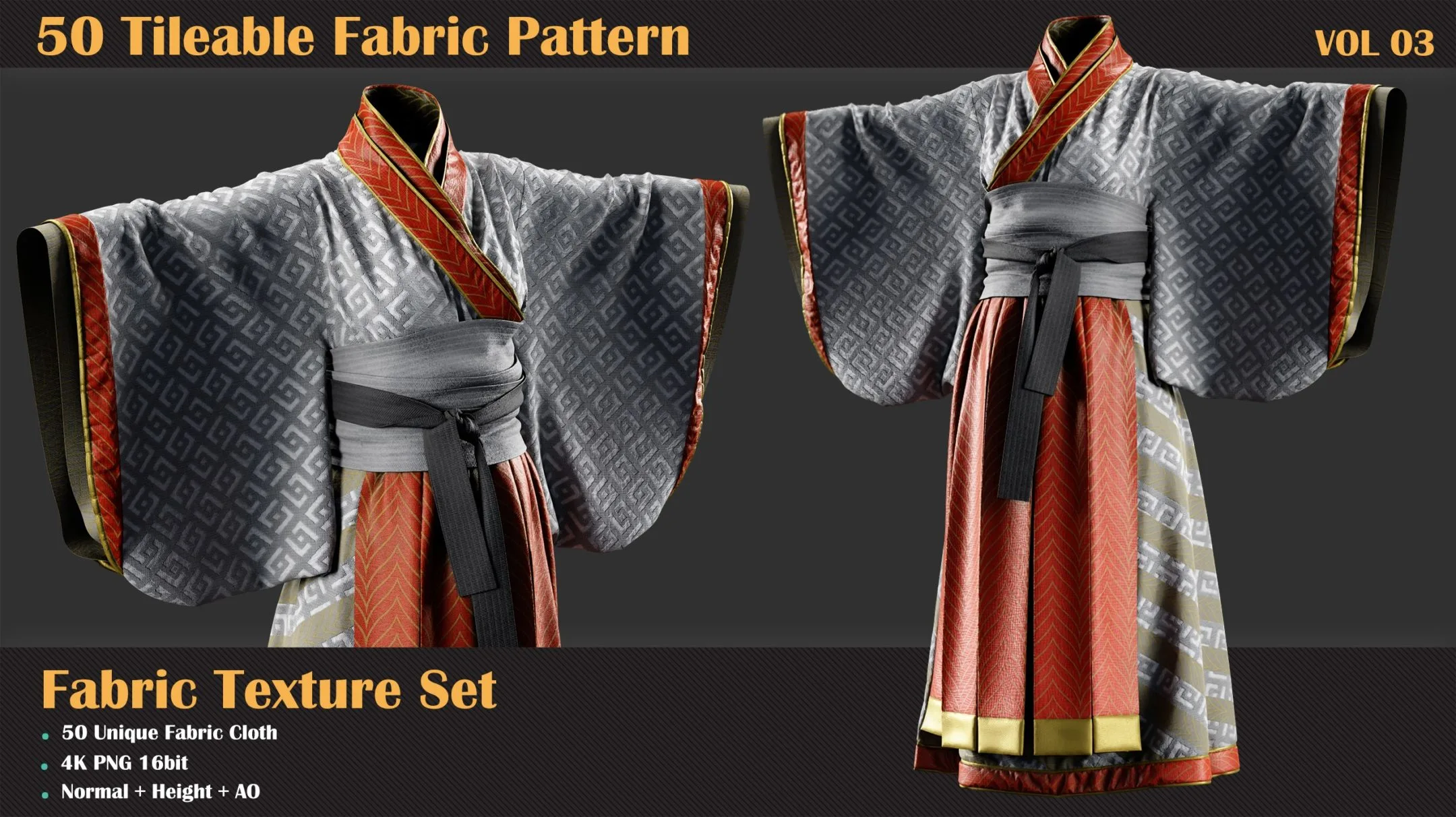 50 Tileable Fabric Pattern - VOL 03