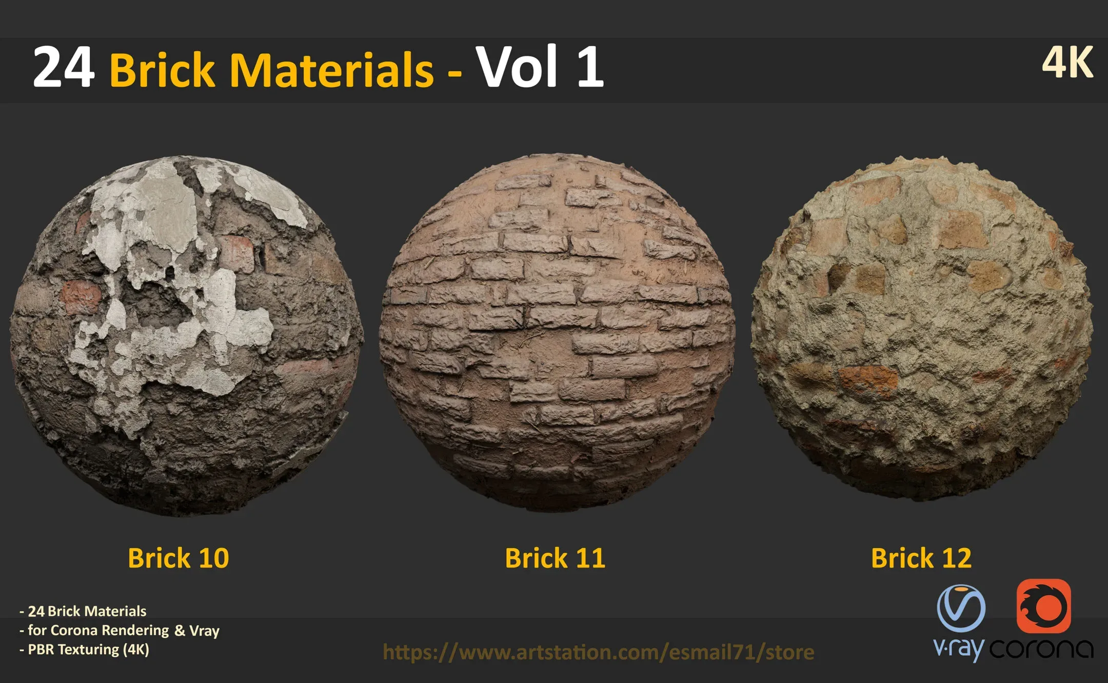 24 Brick Materials - Vol1