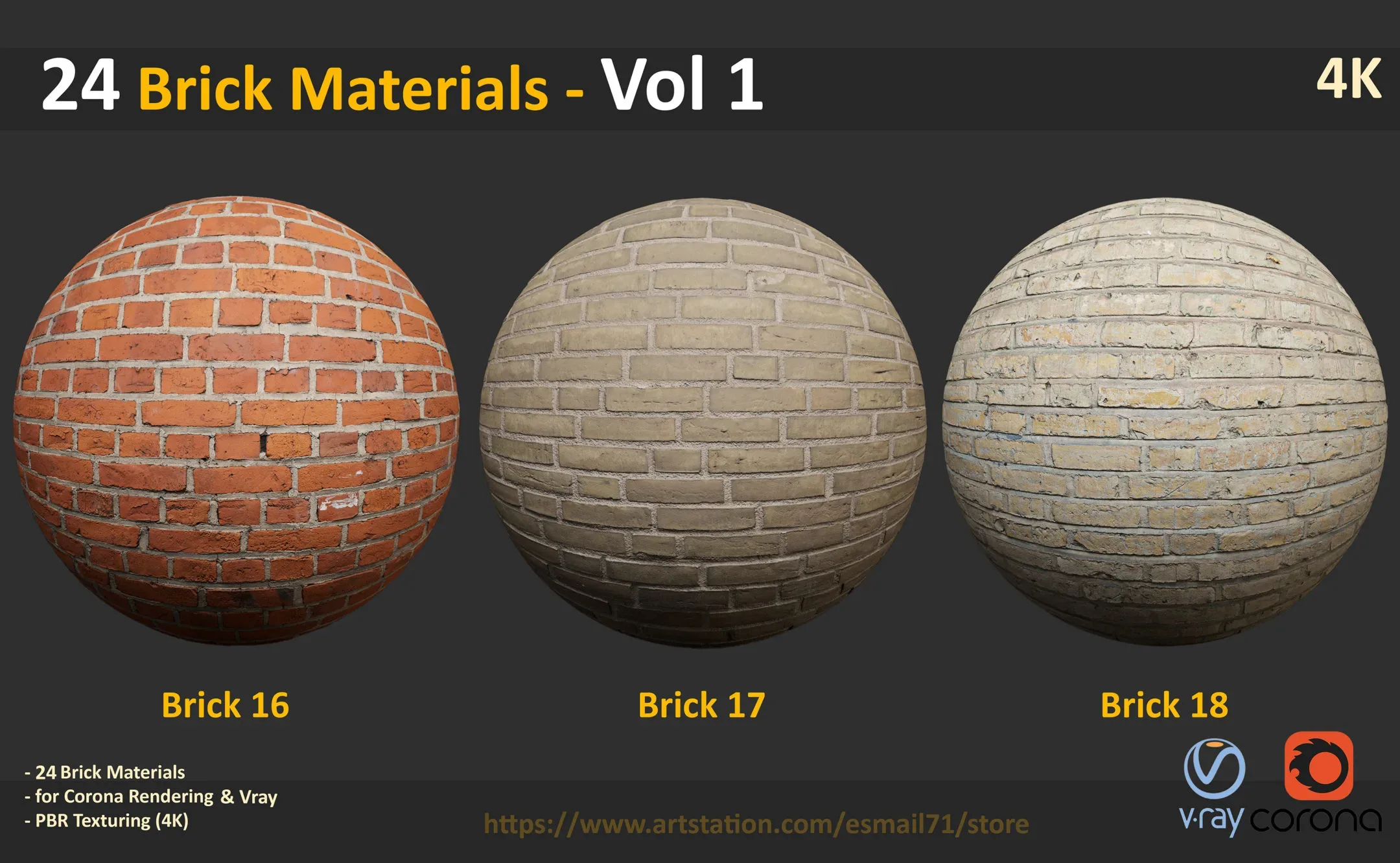 24 Brick Materials - Vol1