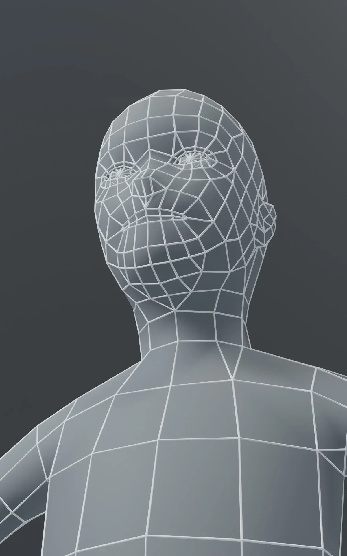 Boy Kid Body Base Mesh 3D Model 1000 Polygons