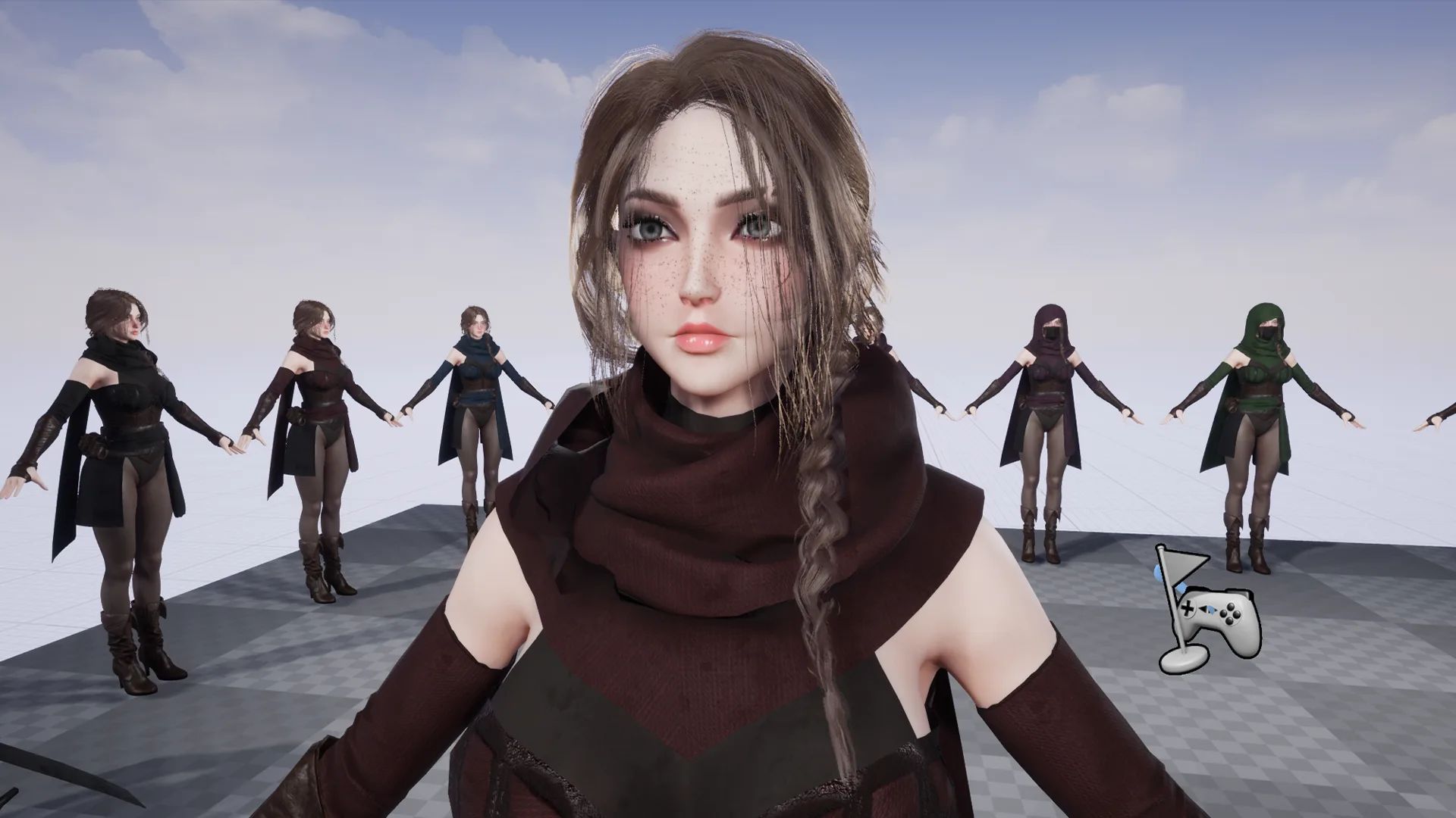 Assassin Girl - Game Ready